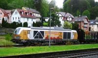8-248 001 Railpool in Kronach mit Holzzug 16.04.2024